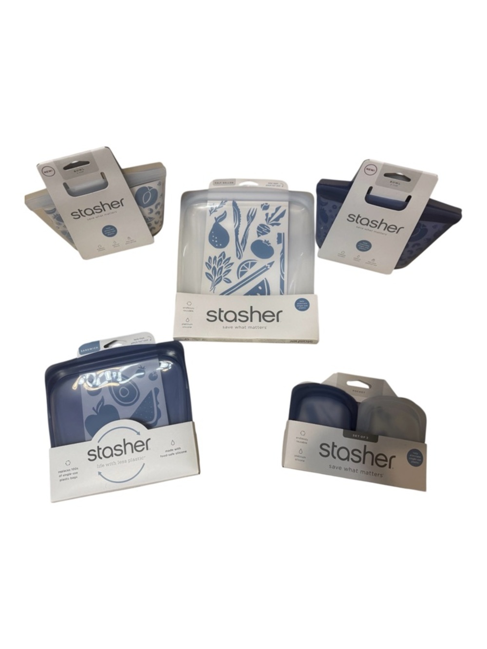 Stasher™ Silicone Reusable Bundle - Picture 4 of 11